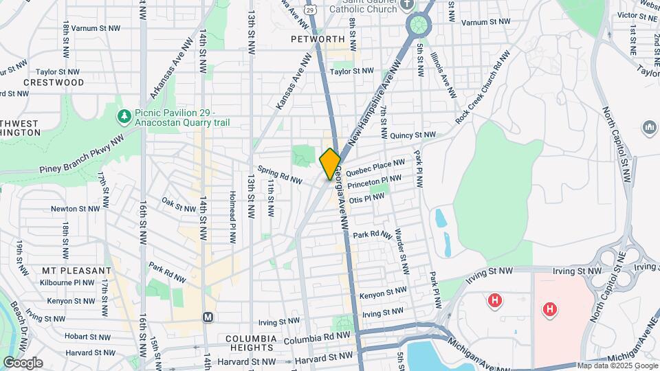 3647 New Hampshire Ave NW Map and Location Details