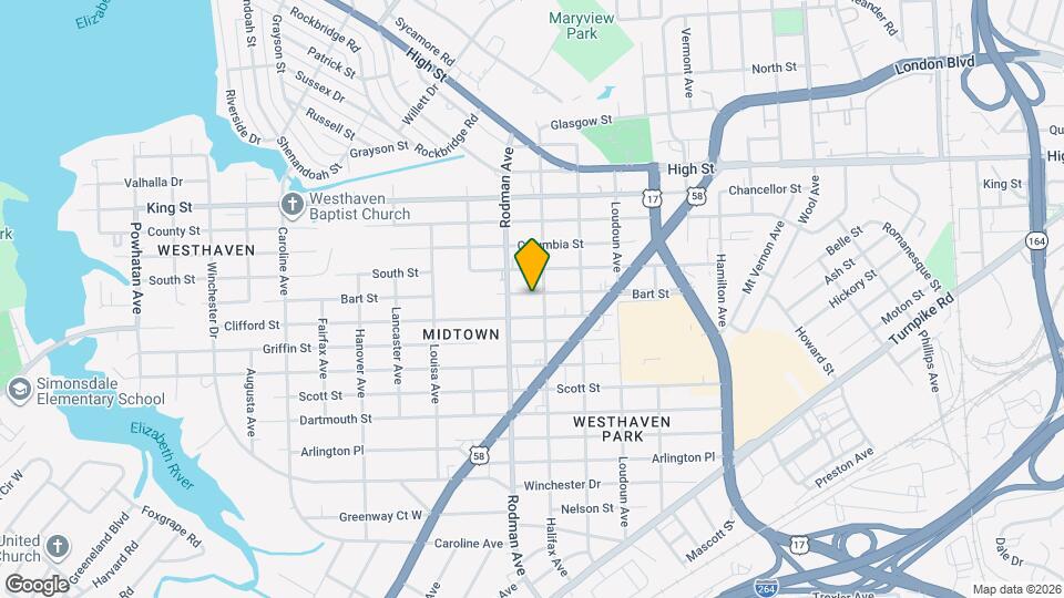 3607 Bart St Map and Location Details