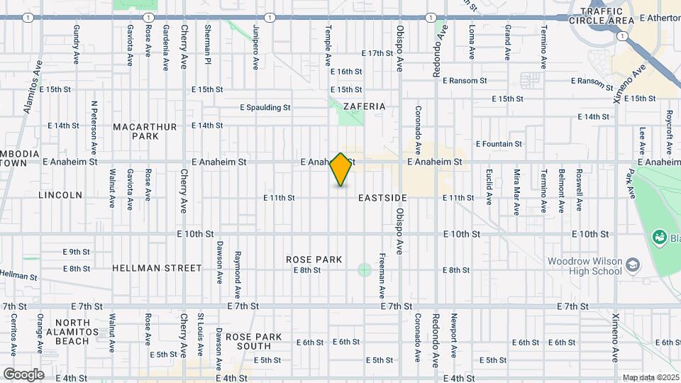 1111 Gladys Ave Mapa y Detalles de la Ubicación
