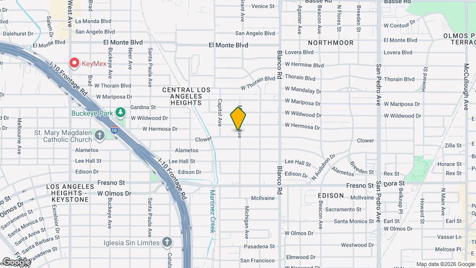 1105 Clower Map and Location Details