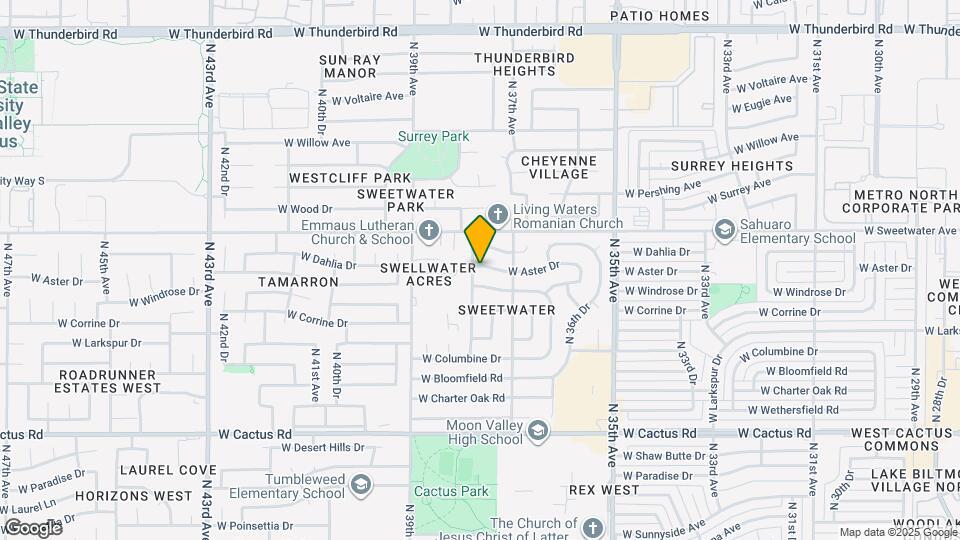 12807 N 38th Ave Mapa y Detalles de la Ubicación