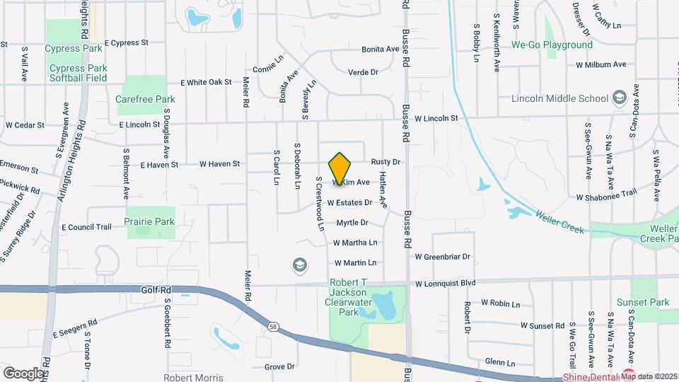1721 W Kim Ave Mapa y Detalles de la Ubicación