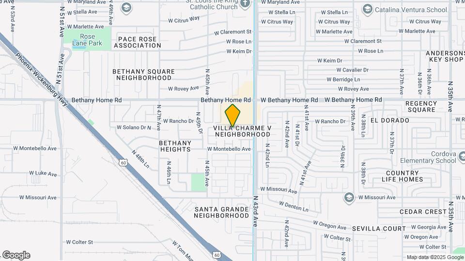 5744 N 44th Ave Mapa y Detalles de la Ubicación