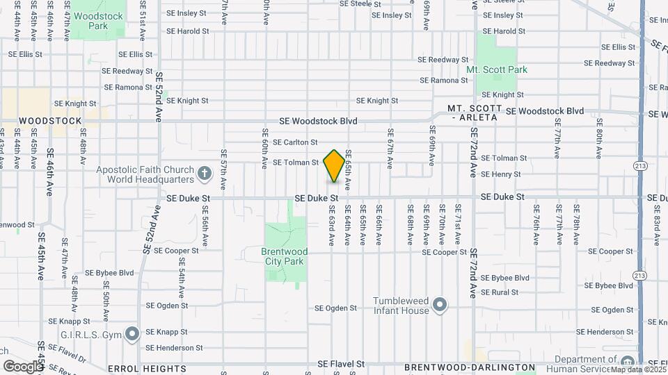 6432 SE 63rd Ave Map and Location Details