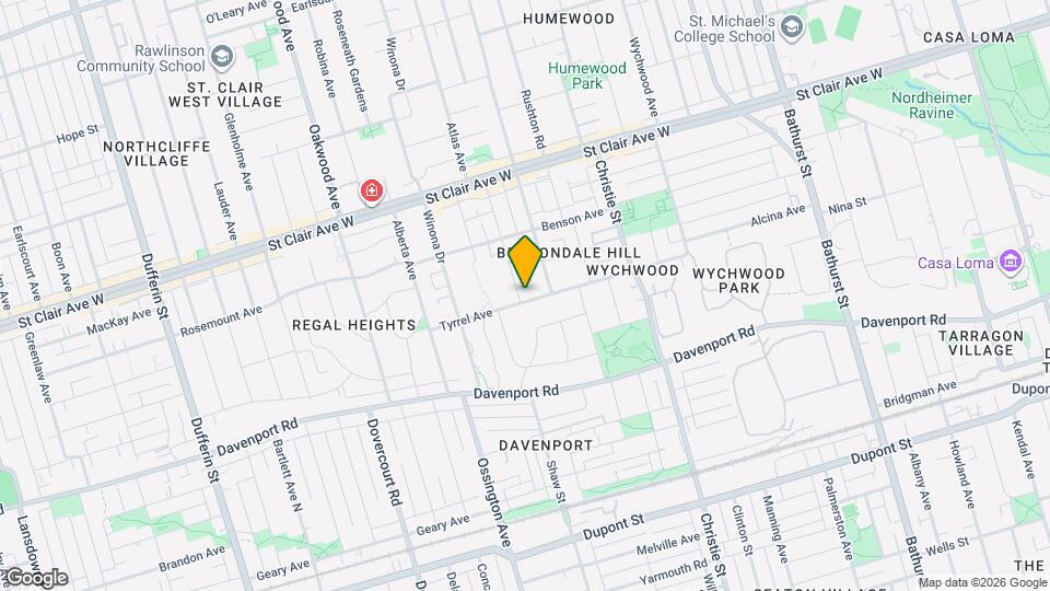 160 Tyrrel Ave Map and Location Details