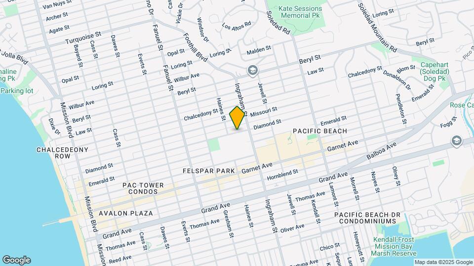 1538 Diamond St Map and Location Details