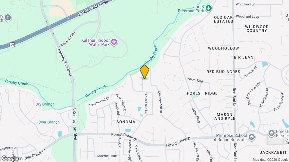 537 Golden Creek Dr Map and Location Details