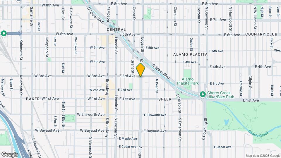 275 N Logan St, Unit Garden Apt Map and Location Details