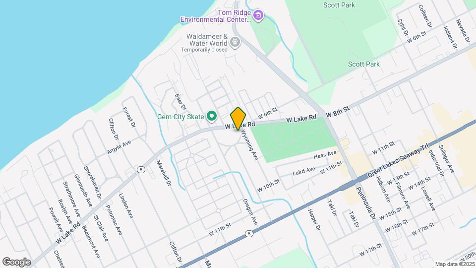 3107 W Lake Rd Map and Location Details