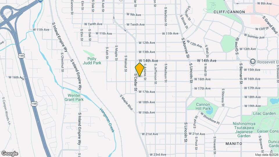 1318 W 16th Ave Map and Location Details