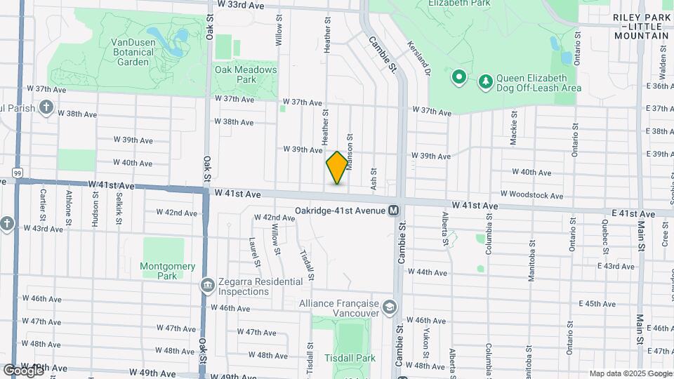 677 W 41st Ave Map and Location Details