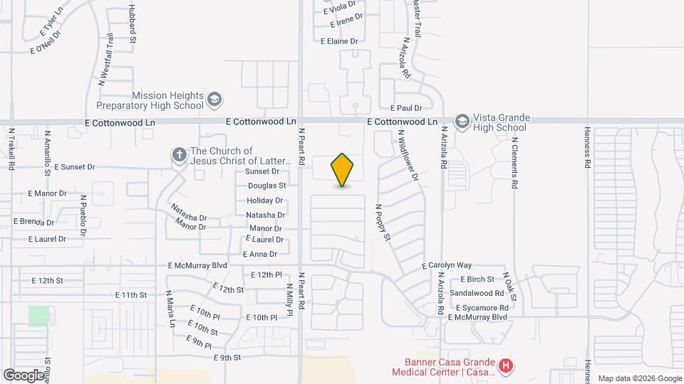 1564 E Melrose Dr Map and Location Details