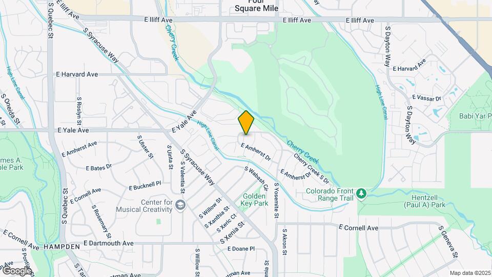 8661 E Amherst Dr Map and Location Details