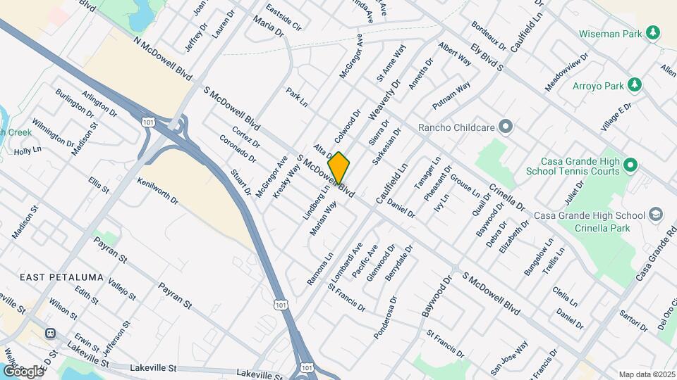 610-612 S McDowell Blvd Mapa y Detalles de la Ubicación