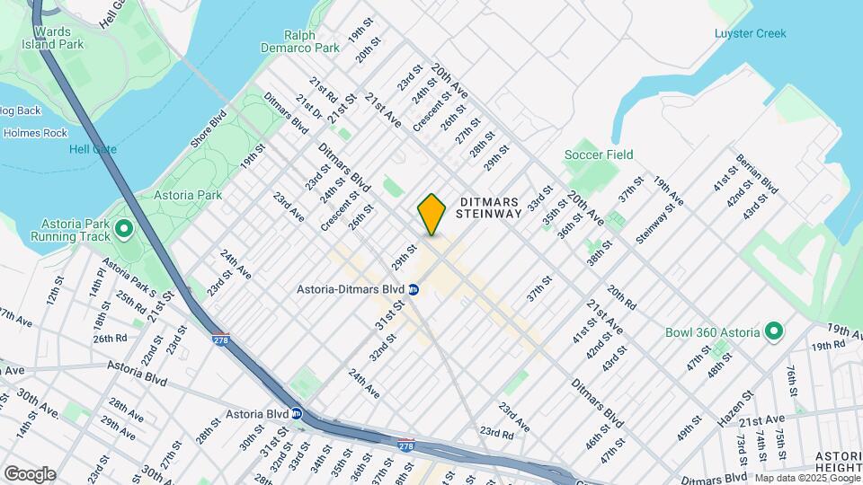 2907 Ditmars Blvd Mapa y Detalles de la Ubicación