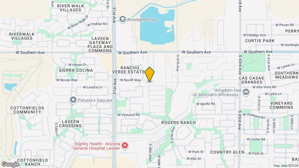 4844 W Leodra Ln Map and Location Details