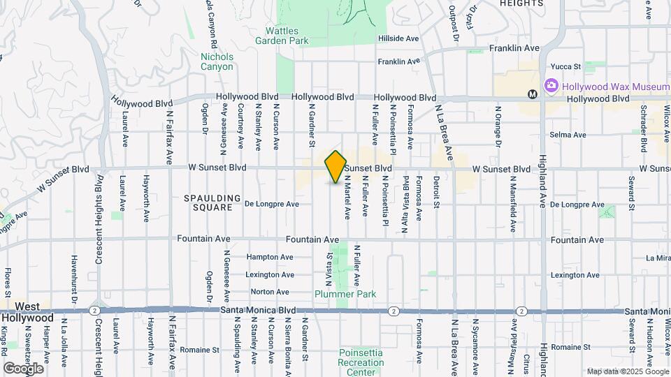 1436 N Vista St Map and Location Details