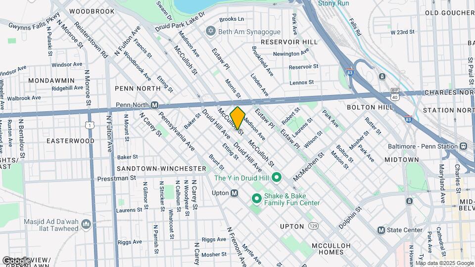 2018 McCulloh St Map and Location Details