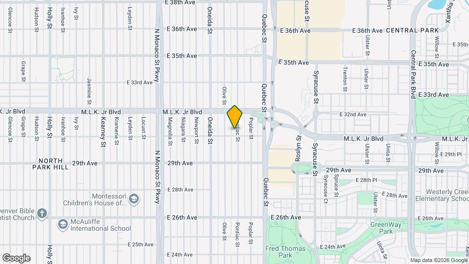 3015 Pontiac St Map and Location Details