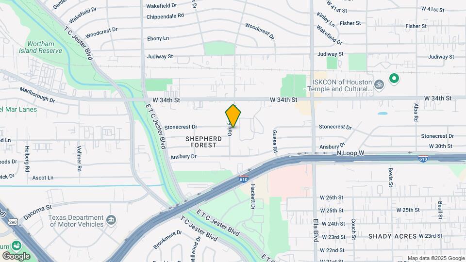 3042 Oak Forest Dr Map and Location Details