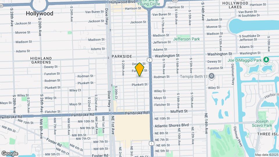 1850 Rodman St Map and Location Details