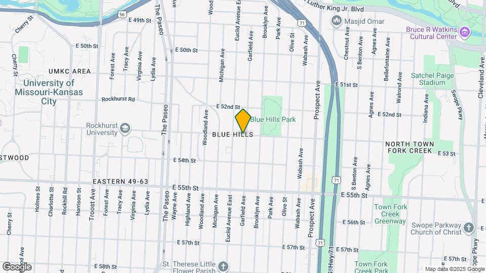 5300 Garfield Ave Map and Location Details