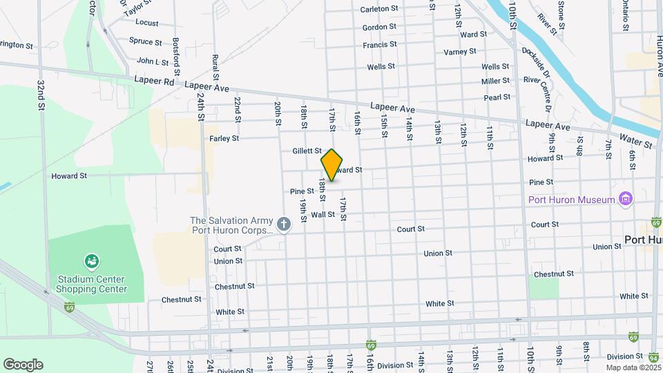1715 Pine St Map and Location Details