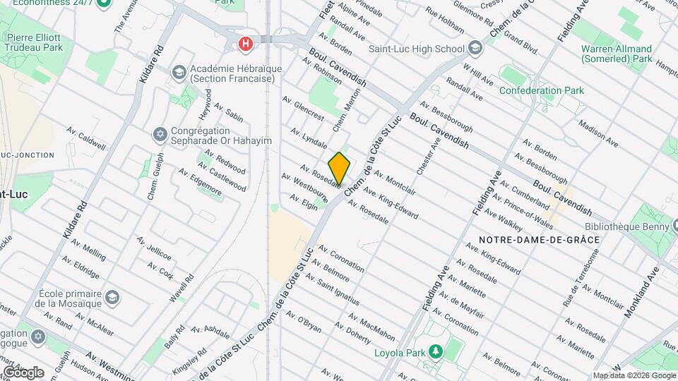 5500 Rosedale Av Map and Location Details