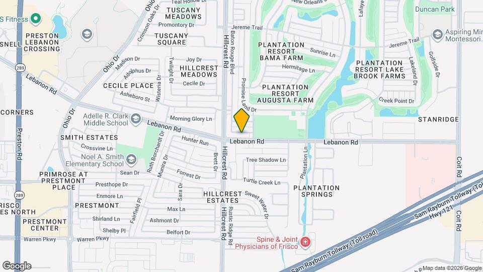 10701 Nashville Dr Map and Location Details