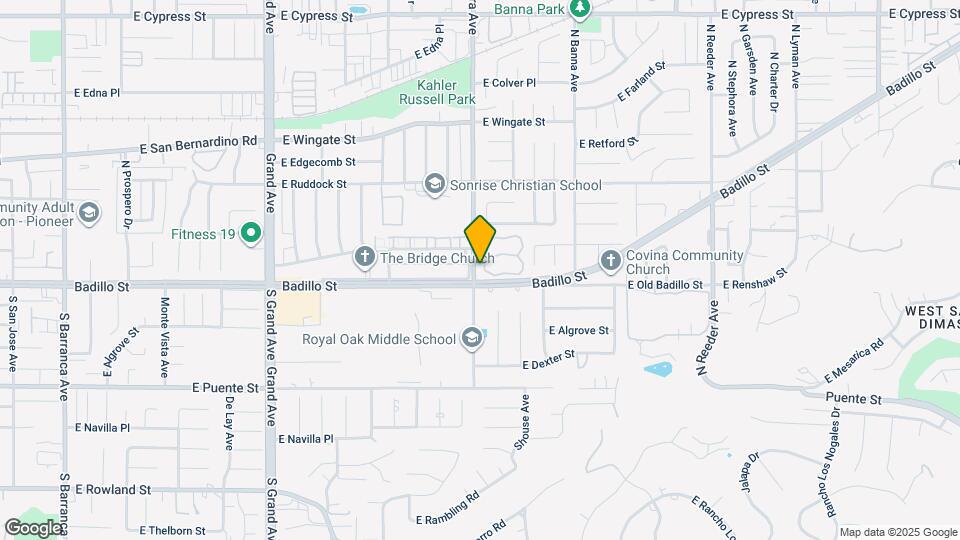 118 N Glendora Ave Map and Location Details