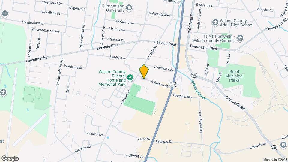 219 W Adams Ave Map and Location Details