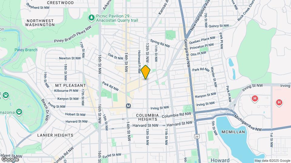 3404 13th St NW Map and Location Details