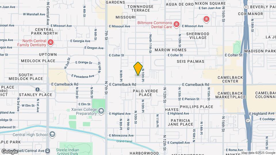 1017 E Pasadena Ave Map and Location Details