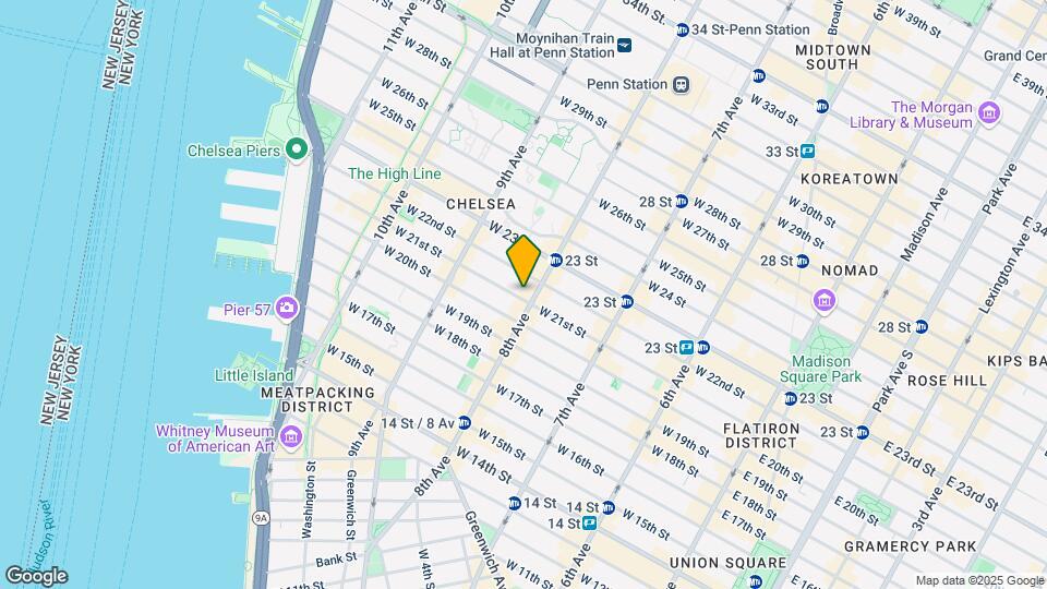 301 W 21st St Mapa y Detalles de la Ubicación