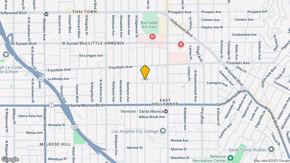 4855 Lexington Ave Map and Location Details
