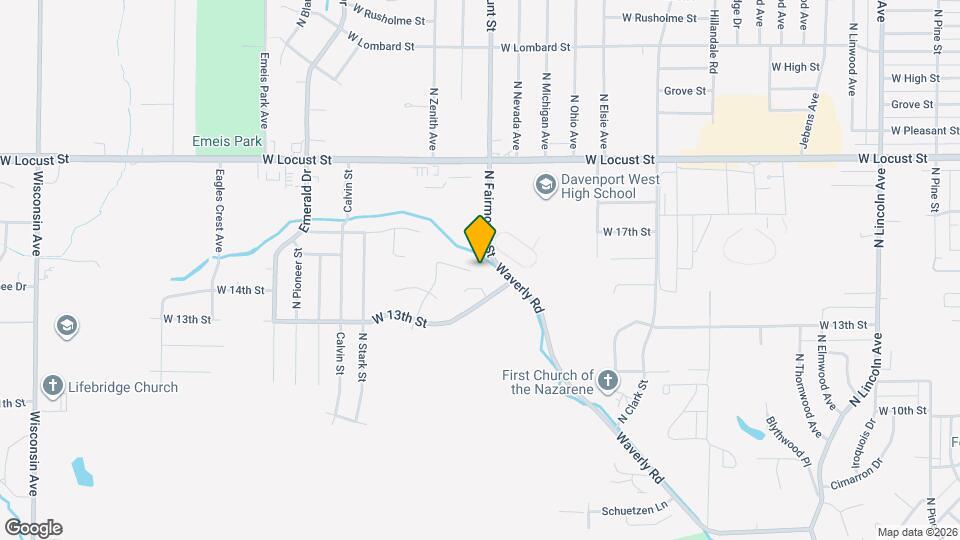 3802 W 15th St Ct Map and Location Details