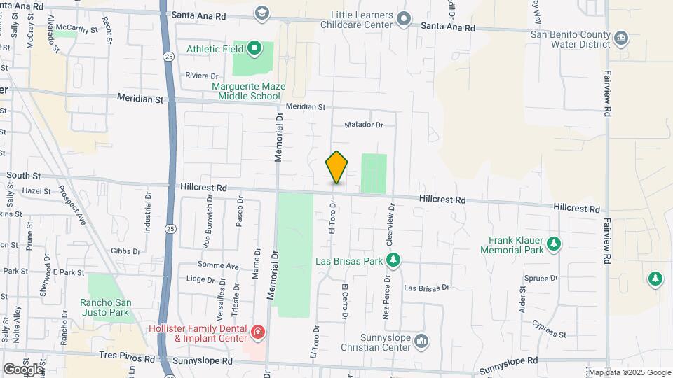 980 Hillcrest Rd Map and Location Details