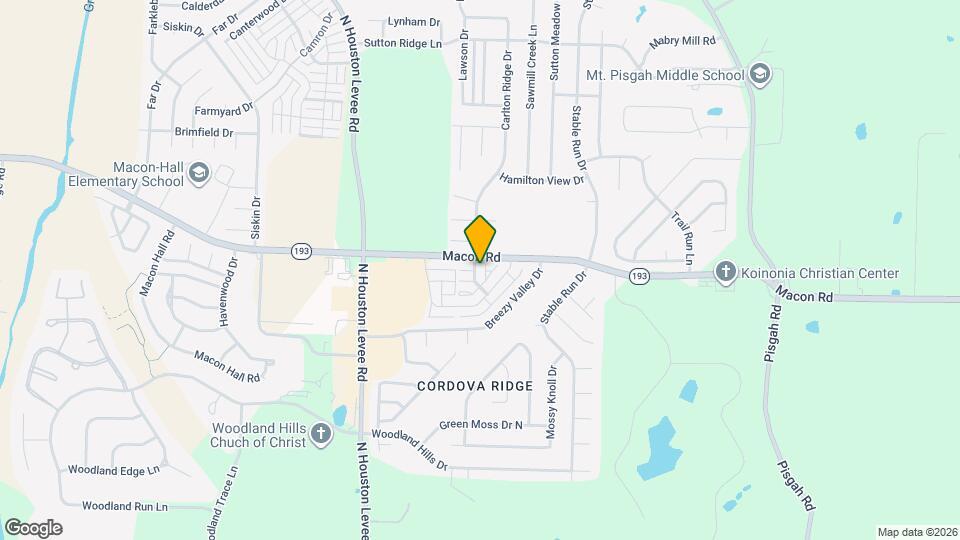 1254 Carlton Ridge Dr Map and Location Details