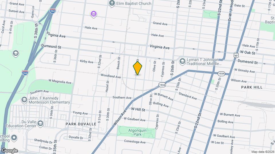 1369 Catalpa St Mapa y Detalles de la Ubicación