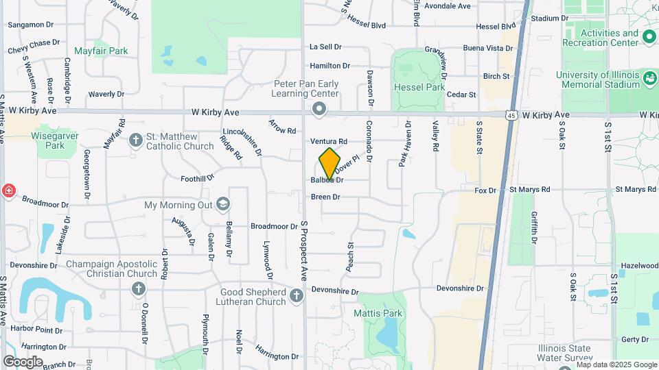 805 Balboa Dr Map and Location Details
