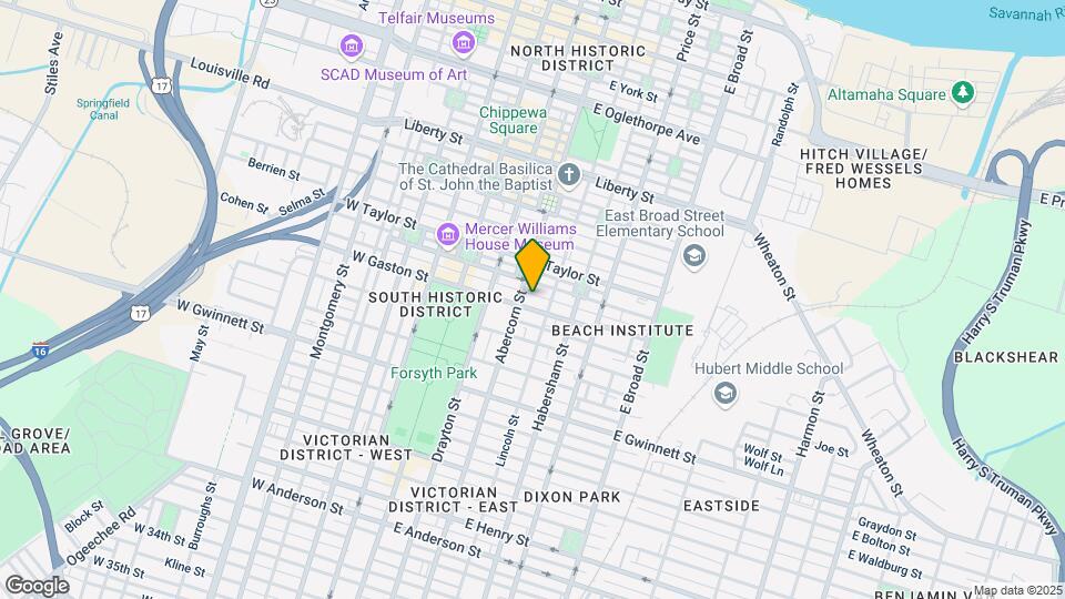 212 E Gaston St Map and Location Details