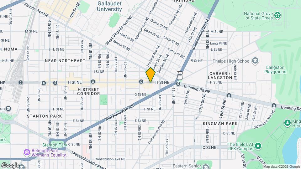 1341 H St NE, Unit 5F Mapa y Detalles de la Ubicación