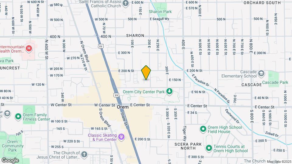 132 N 170 E Map and Location Details