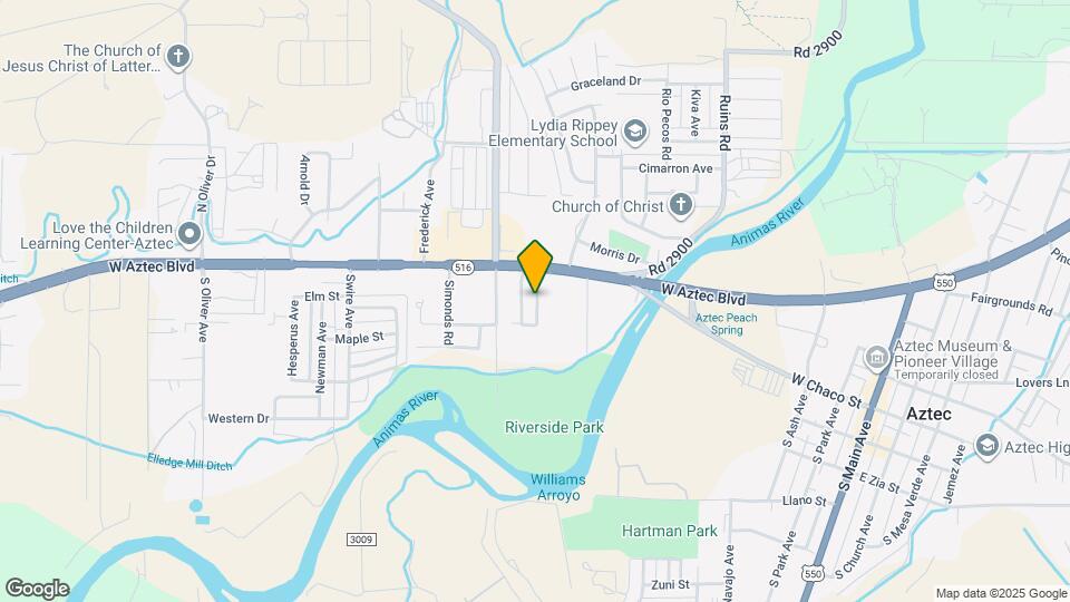 1216 W Aztec Blvd Map and Location Details