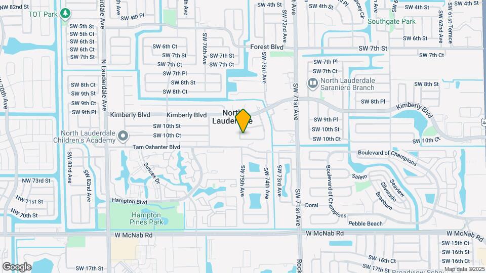 7491 SW 10th Ct Map and Location Details