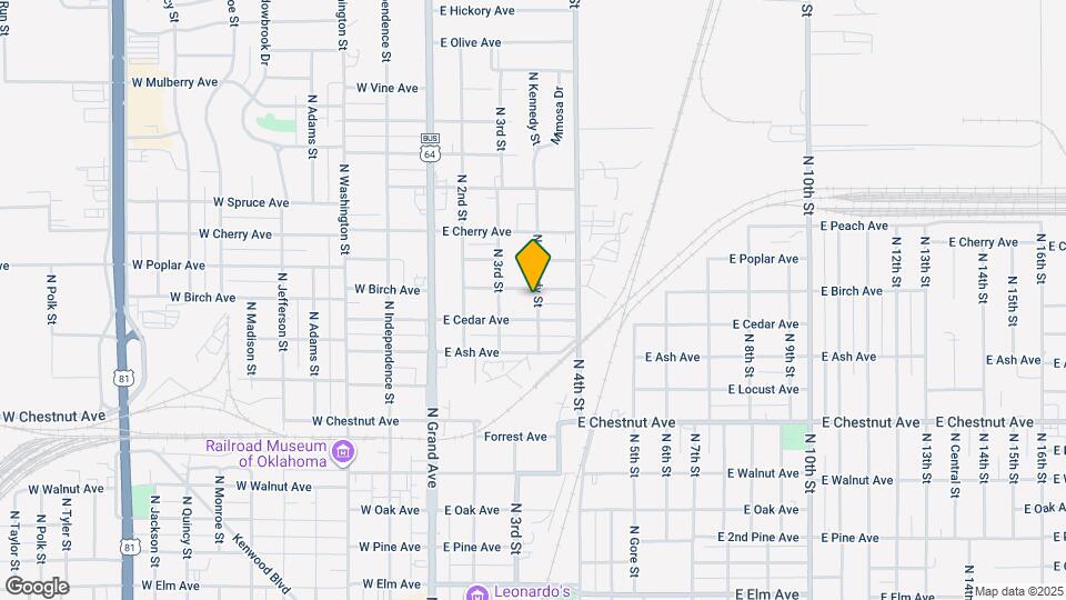 1214 N Kennedy St Map and Location Details
