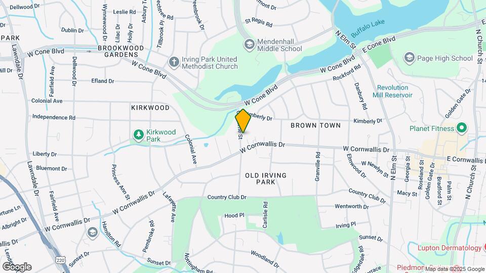 2104 Cleburne St Map and Location Details