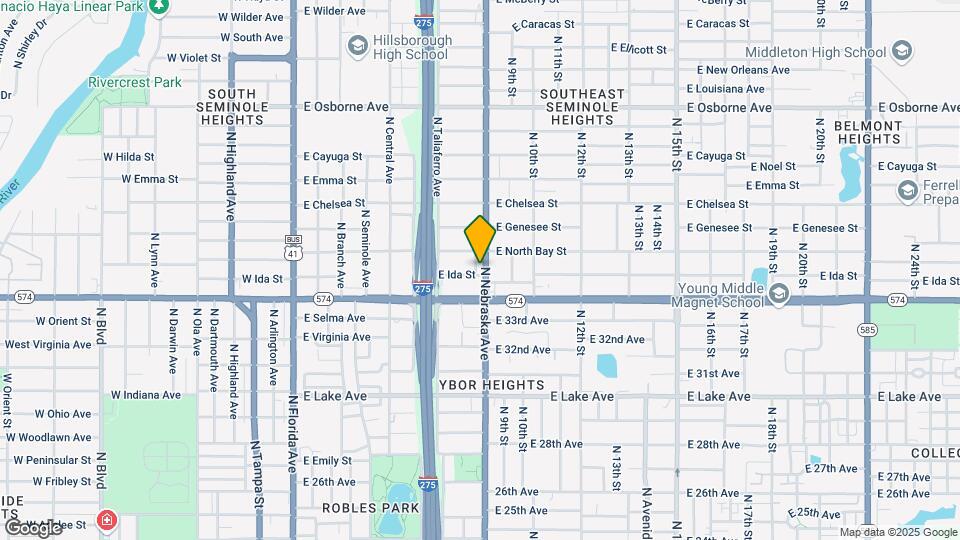 4114 N Nebraska Ave Map and Location Details