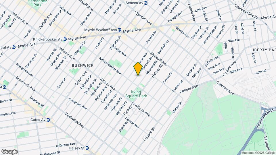1342 Hancock St Mapa y Detalles de la Ubicación