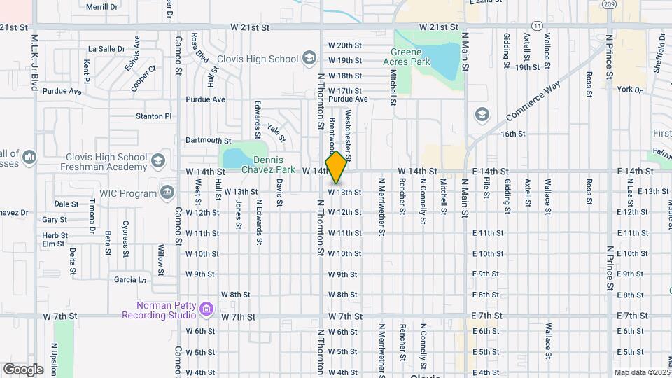 704 W 13th St Mapa y Detalles de la Ubicación